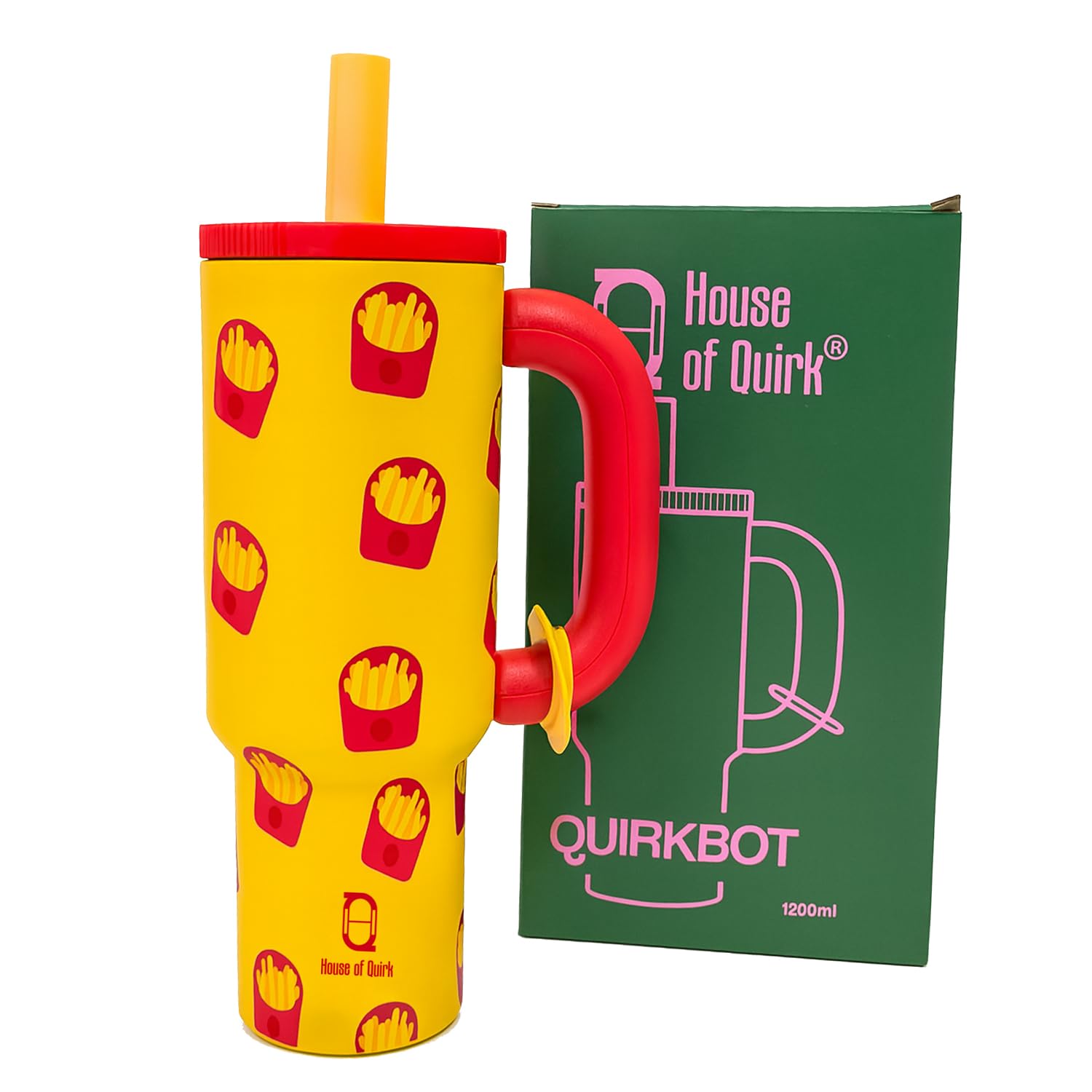 1200ml Insulated Stainless Steel Tumbler with Handle (Printed)