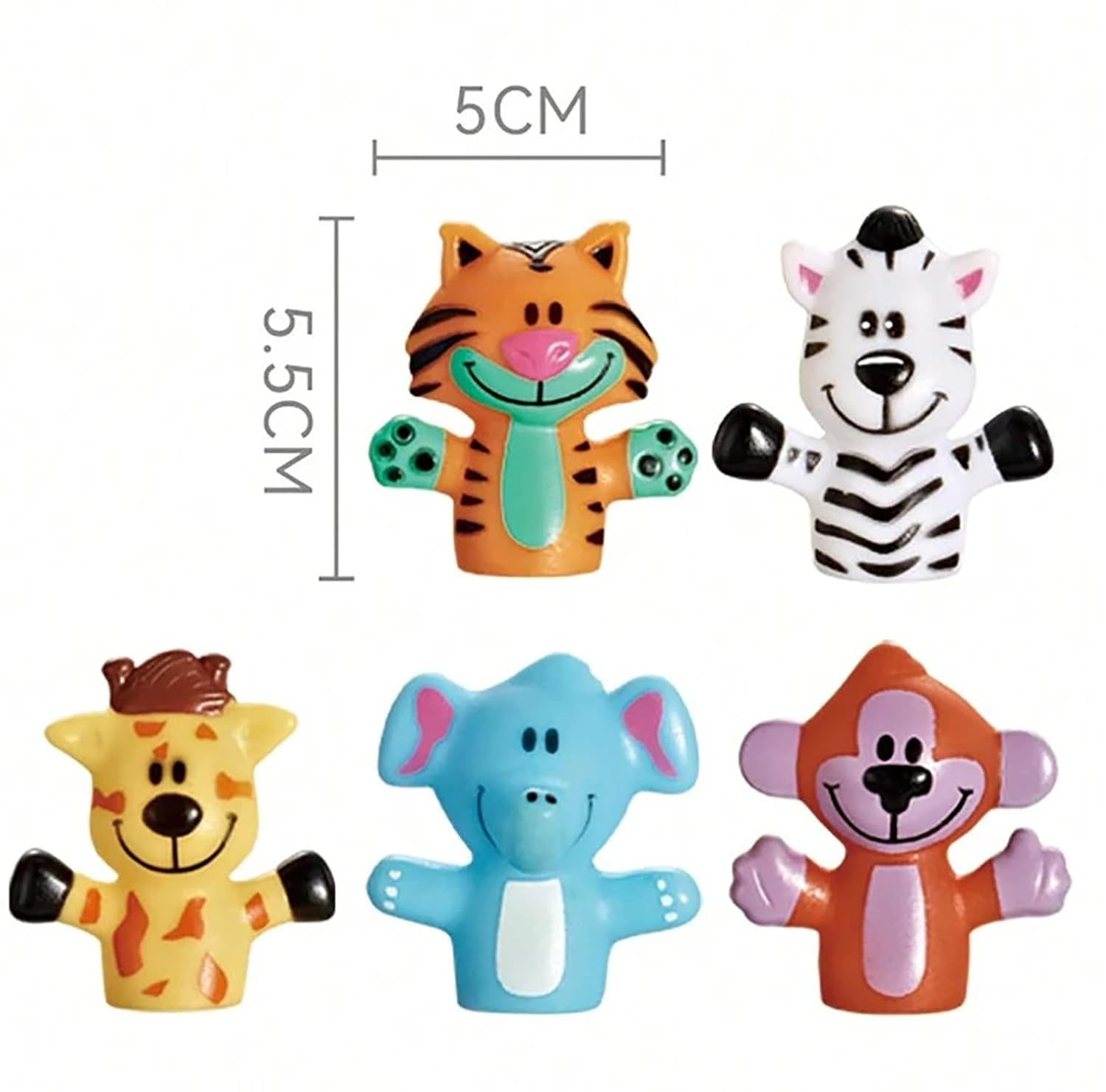 5-Piece Themed Finger Puppets Educational Kids Toy