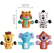 5-Piece Themed Finger Puppets Educational Kids Toy