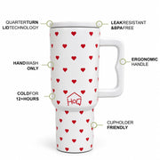 1200ML Stainless Steel Tumbler with Handle & Lid, 2 Straws