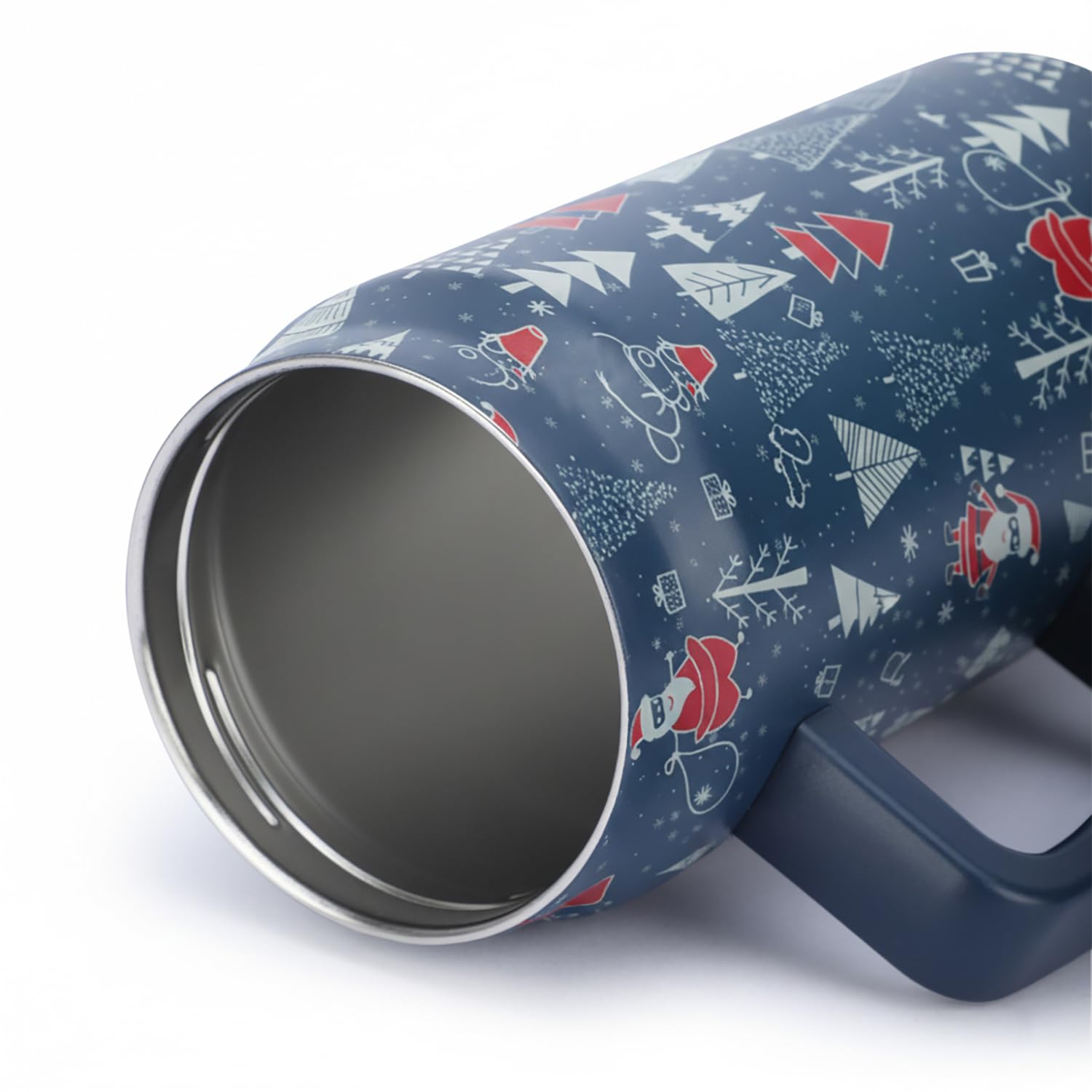 1500ML Mug Tumbler with Handle and Straw Lid (Printed)