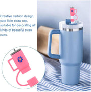 3PCS Silicone Straw Covers Cap Compatible with Stanley 10mm (Tumbler Not Included)