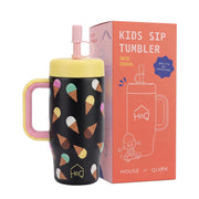 530ML Kids Tumbler Stainless Steel with Handle & Lid