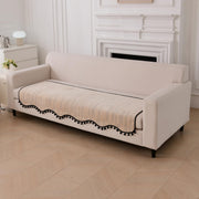 Grain Luxury Chenille Sofa Mat Ash Chenille Fabric 1 Pc