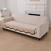 Grain Luxury Chenille Sofa Mat Ash Chenille Fabric 1 Pc