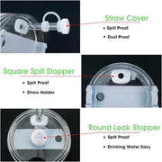 7 PCS Cup Accessories Set | Tumbler Accessories for 30oz & 40oz | Silicone Boot, Handle Strap, Coin Purse & Straw Covers(Tumbler Not Included)