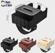 Car Multi-Functional Storage Paper Tissue Box (Black)