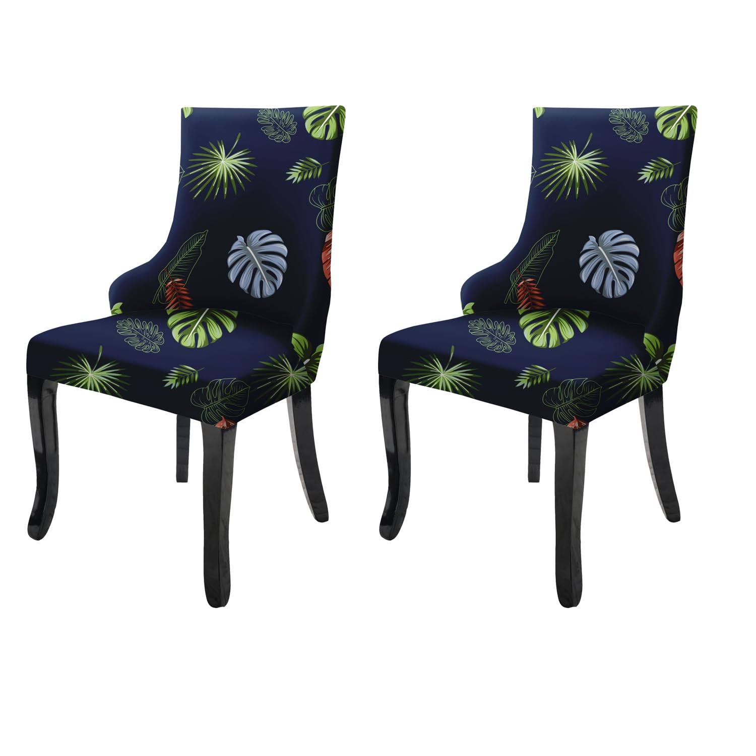 Wingback American Side Chair Slipcover-Tropical Teal