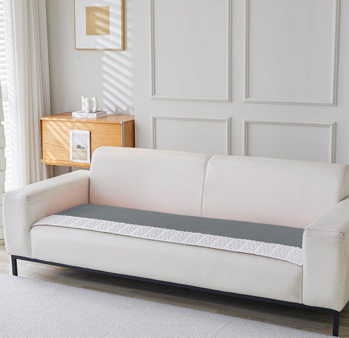 Sofa Covers Mat Corduroy French Style 1/2/3/4/5 Seater (Grey)