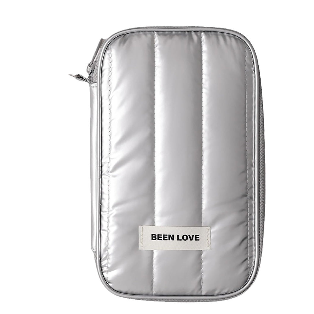 Travel Passport Pouch – Lightweight Anti-Theft Passport Organizer (Silver)