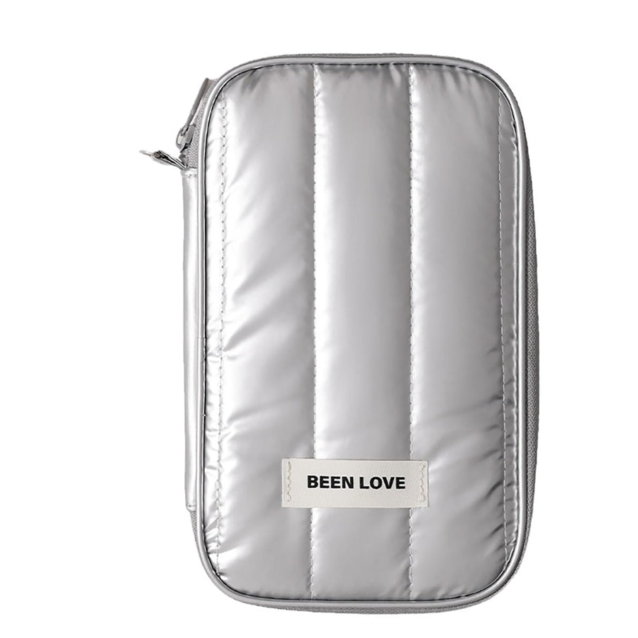 Travel Passport Pouch – Lightweight Anti-Theft Passport Organizer (Silver)