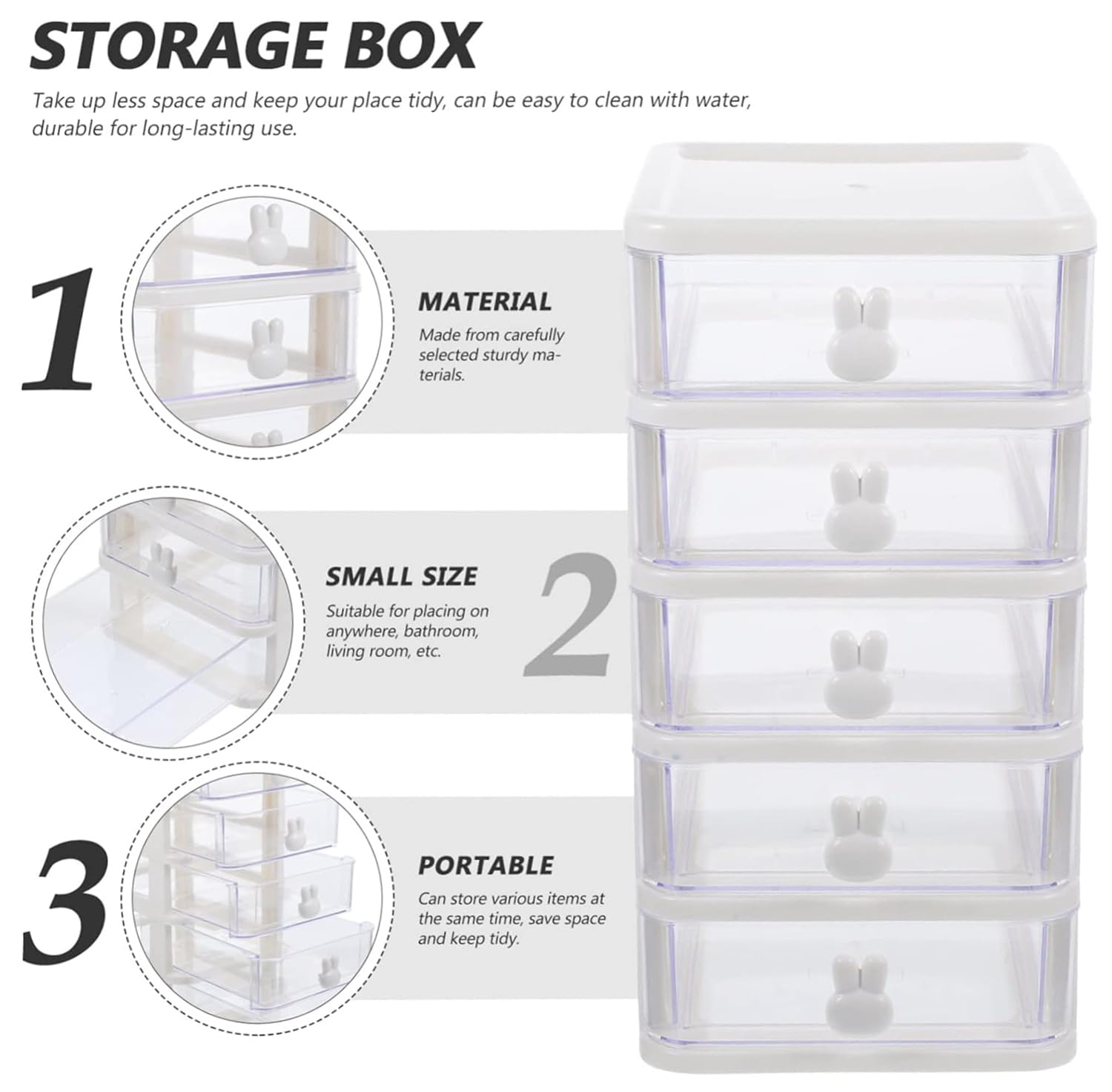 5 Tier Transparent Storage Box