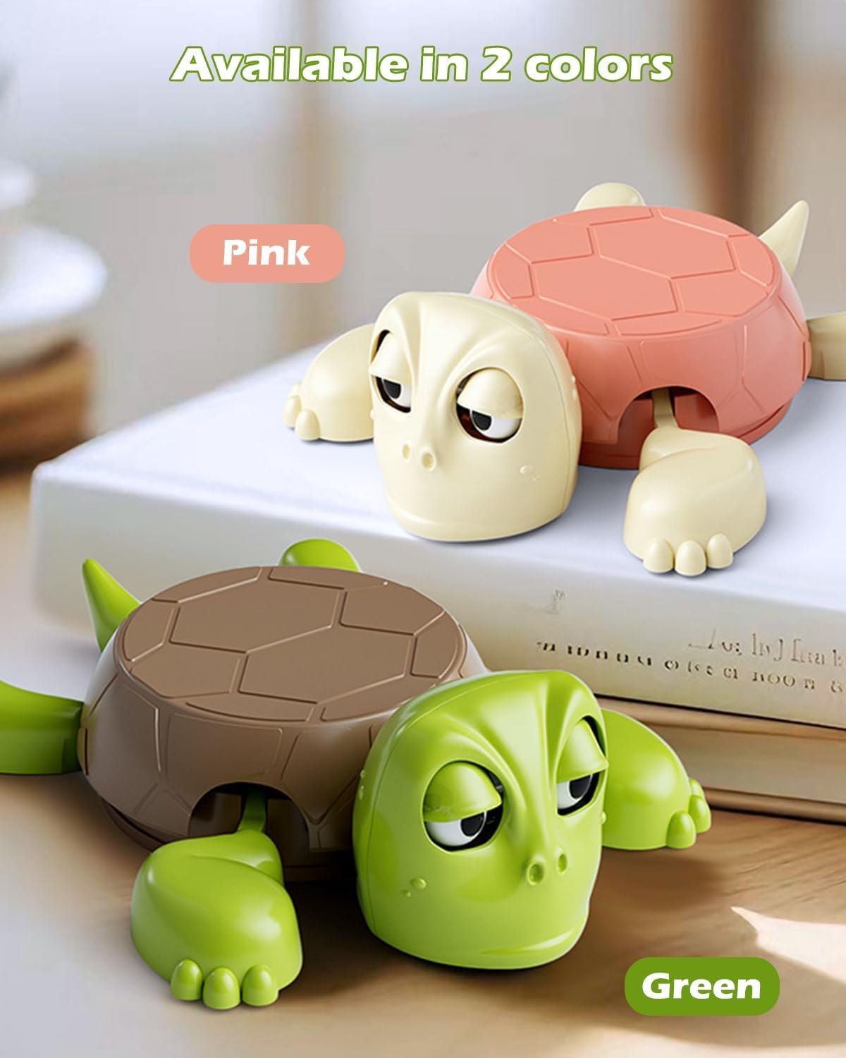 Turtle Coasters – Funny 3D Cup Coaster,Turtle Design (Brown/Light Green)