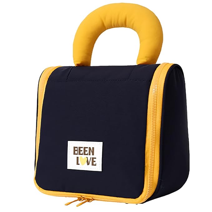 Hanging Toiletry Bag for Women – Water-Resistant Travel Makeup Organizer with Multiple Compartments & Padded Handle