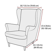 Wingback Chair Covers Slipcovers 2 Piece Armchair Covers