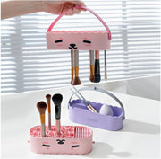 Makeup Brush Cleaning Tool with Drying Holder Mat