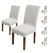 Universal Fit Elegant Jacquard Chair Cover – 220 GSM Stretch Fabric (Grey)