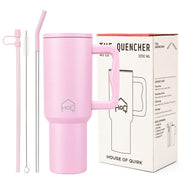 Stainless Steel Vacuum Tumbler with Straw and Lid & Handle - (1200 ML)