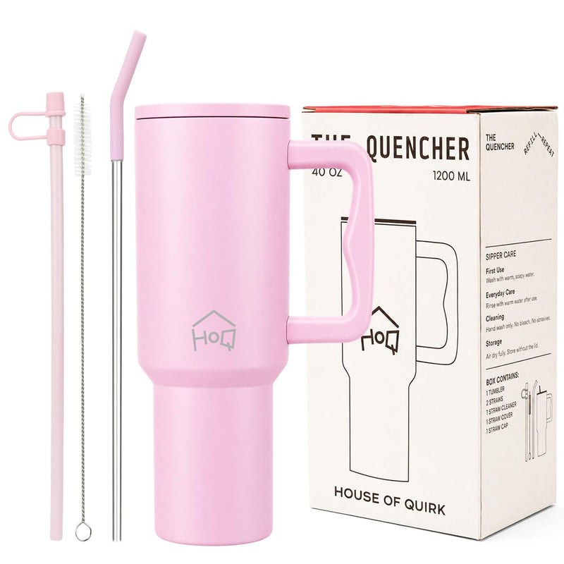 Stainless Steel Vacuum Tumbler with Straw and Lid & Handle - (1200 ML)