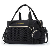 Large Capacity Diaper Bag Tote Handbag with Pacifier Case – Stylish Travel Nappy Bag for Mom & Dad
