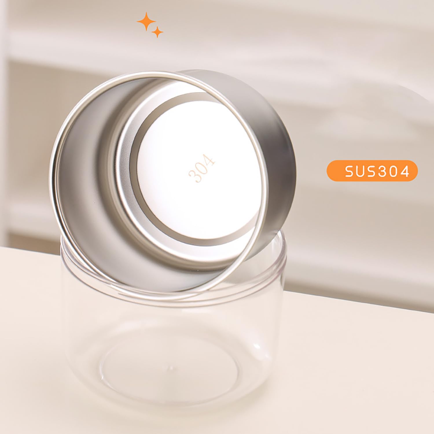 304 Stainless Steel 2-Layer Portable Lunch Box