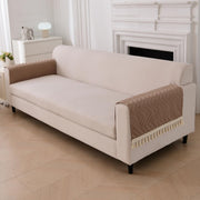 Zenith Luxury Chenille Sofa Mat - Champagne Chenille Fabric 1 Pc
