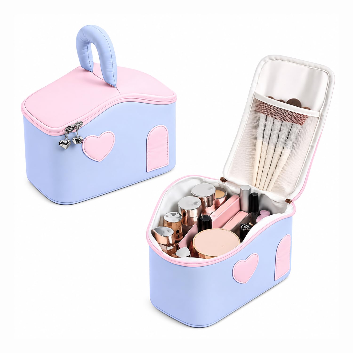 Large Capacity Makeup Bag for Women, Portable Cosmetic Organizer