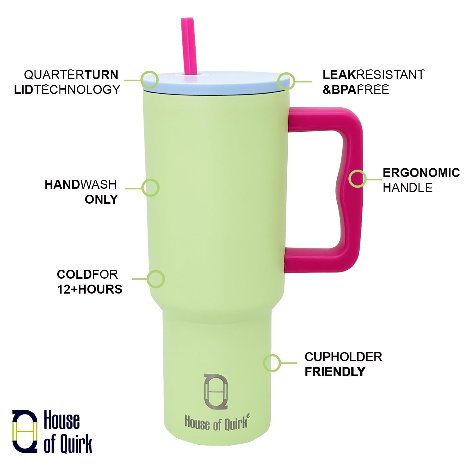 1200ML Custom Name – Personalized Stainless-Steel Vacuum Insulated Tumbler(Non-Returnable & Non-Replaceable)