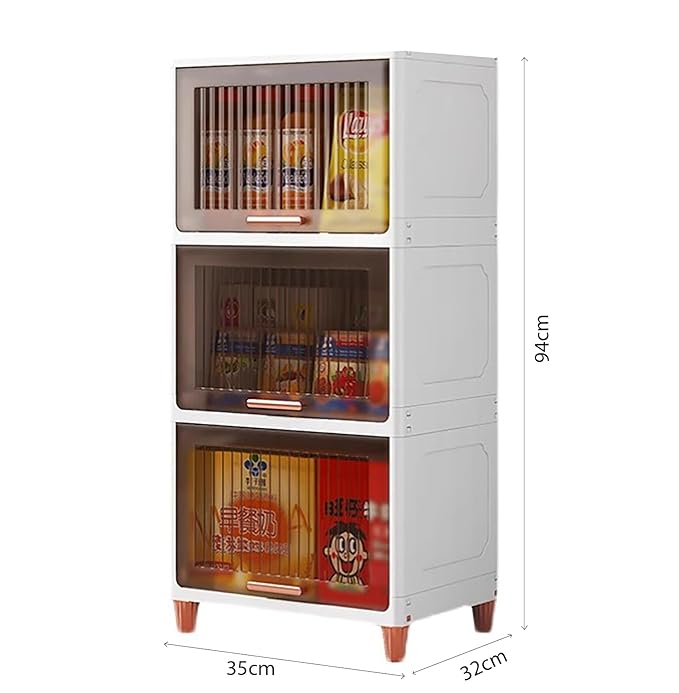 Plastic Storage Cabinet Flip-Top with Utility Storage Unit (White)