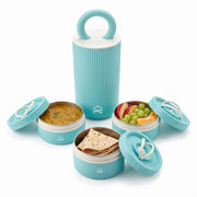1400ml 304 Stainless Steel Lunch Box, 3 Containers