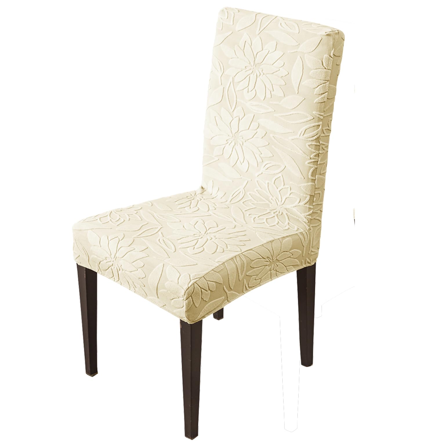 Stretchy Universal Camellia Jacquard Waterproof Chair Cover (Beige)