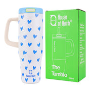 1200ML Stainless Steel Tumbler with Handle & Pop-Up Lid
