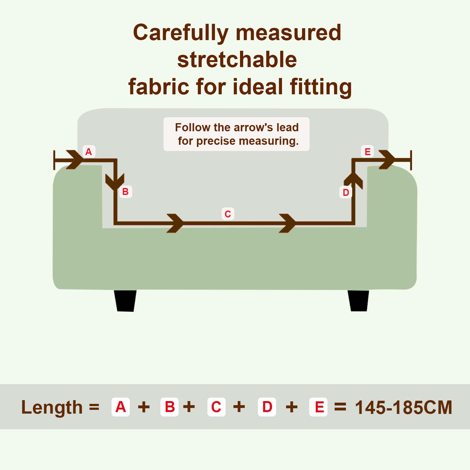 Universal Jacquard Waterproof Camellia Fabric Sofa Cover (Green)