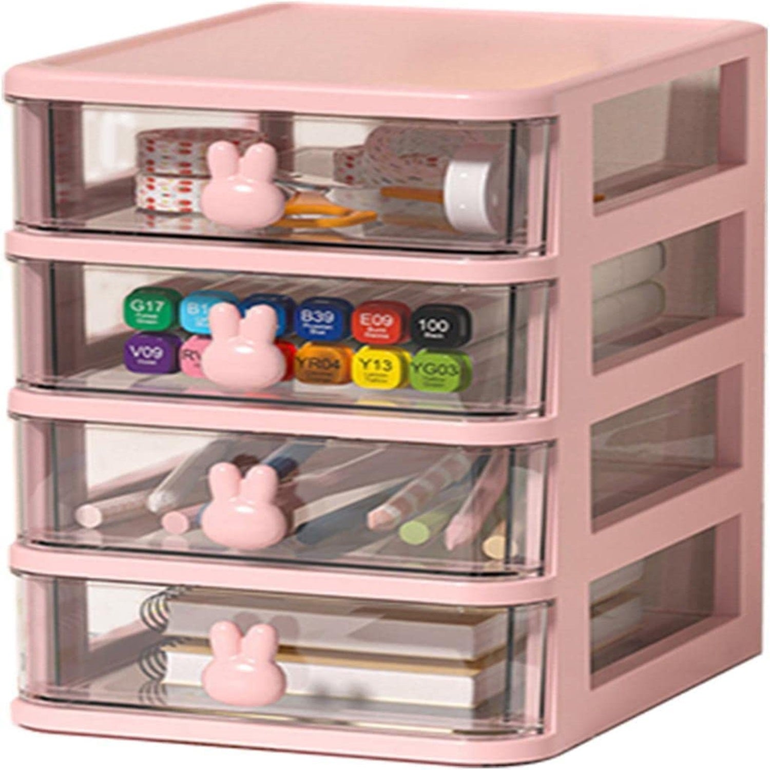 4 Tier Transparent Cosmetic Jewelry Box