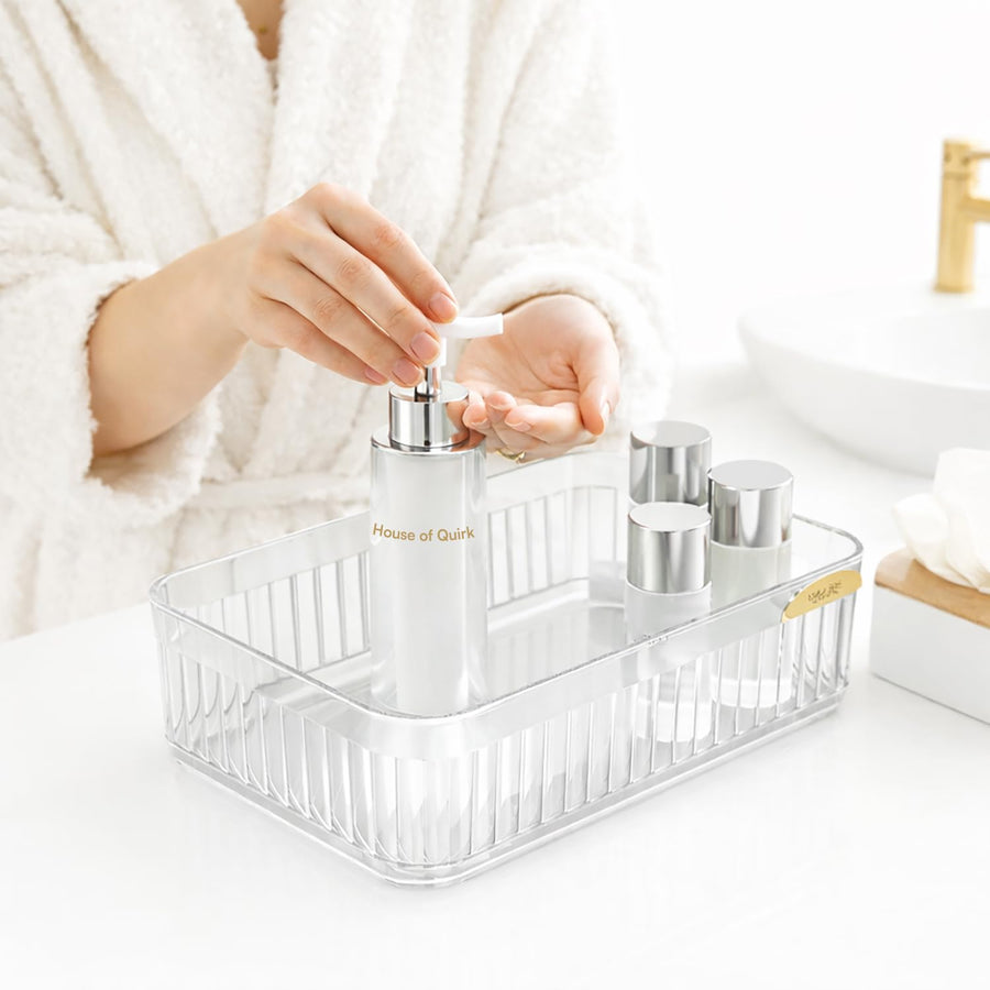 Acrylic Transparent Open Lid Small Decorative (Set of 2)