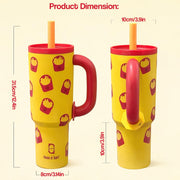 1200ml Insulated Stainless Steel Tumbler with Handle (Printed)