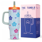 1200ML Stainless Steel Tumbler with Handle & Pop-Up Lid (Printed)
