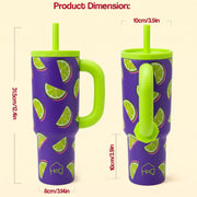 1200ml Insulated Stainless Steel Tumbler with Handle (Printed)