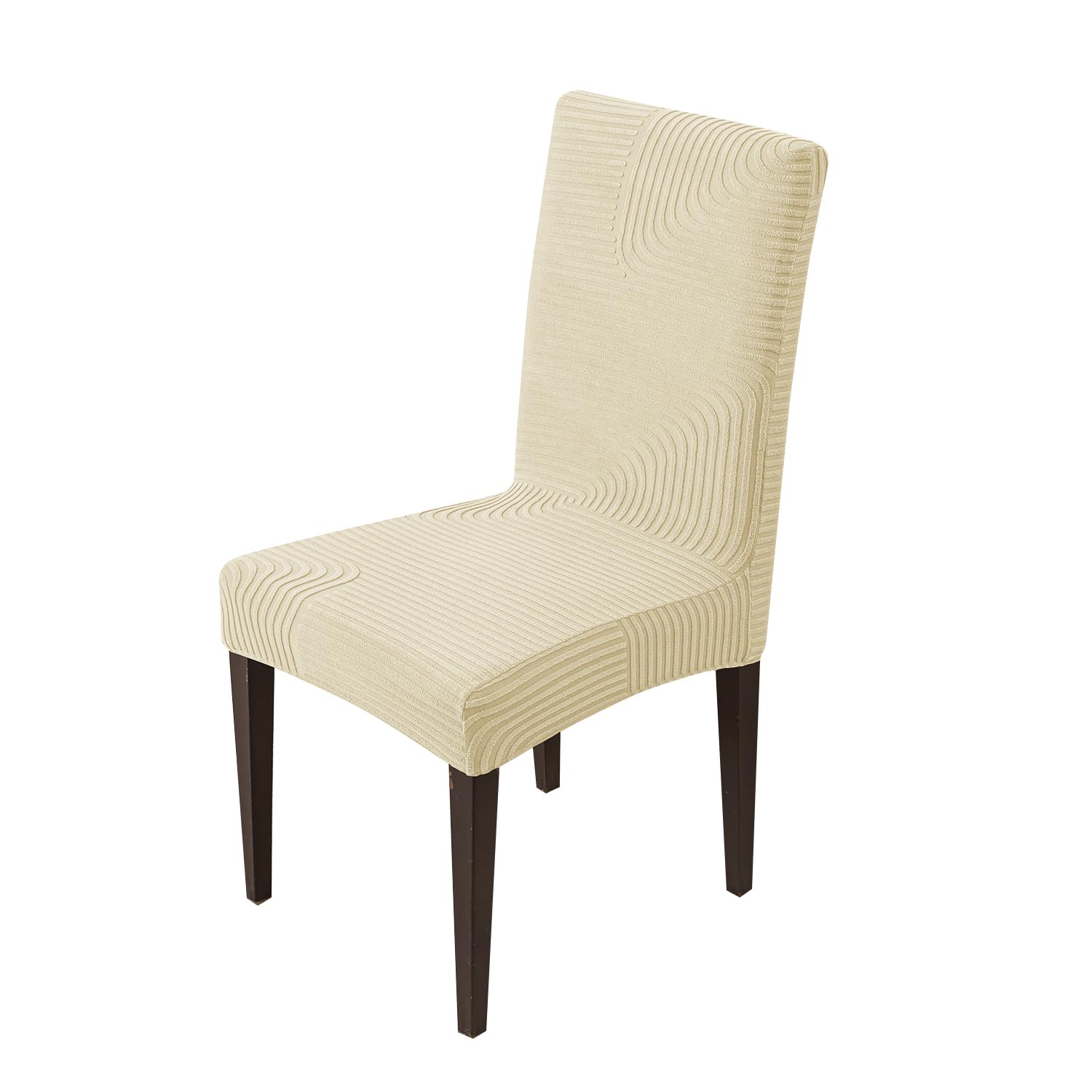Stretchy Universal Jacquard Waterproof Sapphire Chair Cover (Beige)
