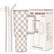 Stainless Steel Vacuum Tumbler with Straw and Lid & Handle - (1200 ML)