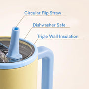 1200ML Tumbler with Handle & Simple Flip Straw