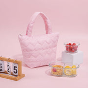 Heart Design Soft Insulated Lunch Bag