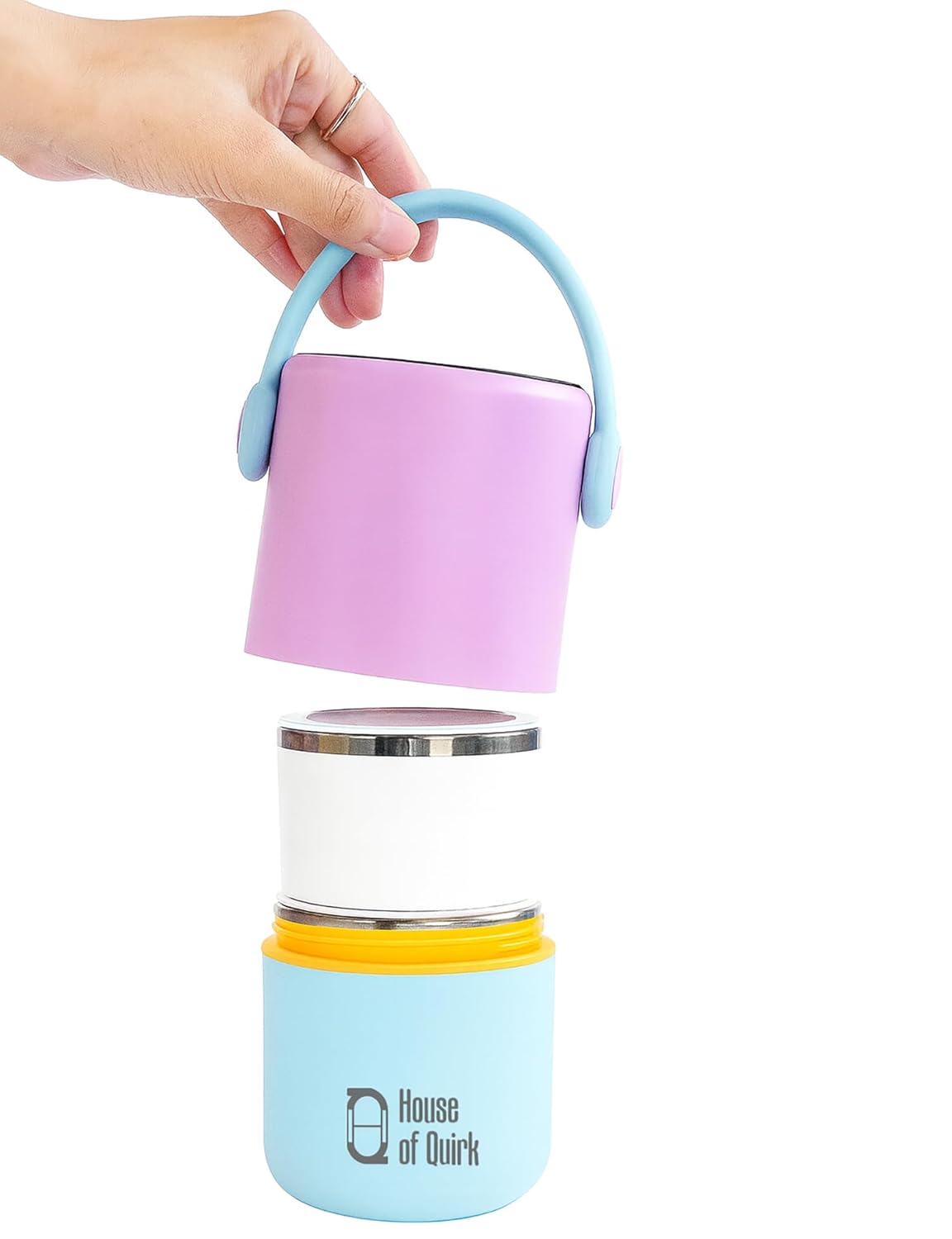 304 Stainless Steel Lunch Box - 820ml Double-Layer