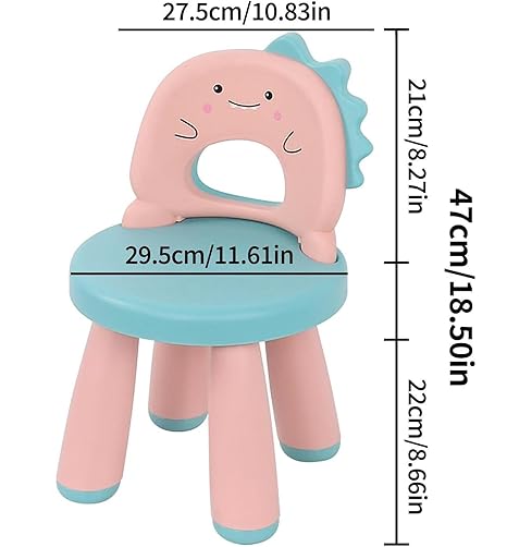Detachable Baby Chair, Adjustable Backrest, Compact Chair & Stool for Toddlers