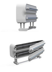 3-in-1 Magnetic Wrap Dispenser & Cutter – Aluminum Foil, Plastic Wrap & Paper Towel Organizer