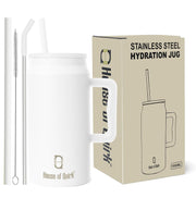 1500ML Mug Tumbler with Handle and Straw Lid