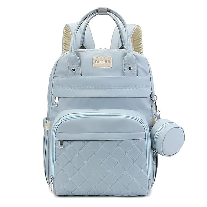 Maternity Backpack Unisex Diaper Bag with Pacifier Case (Duhoi)