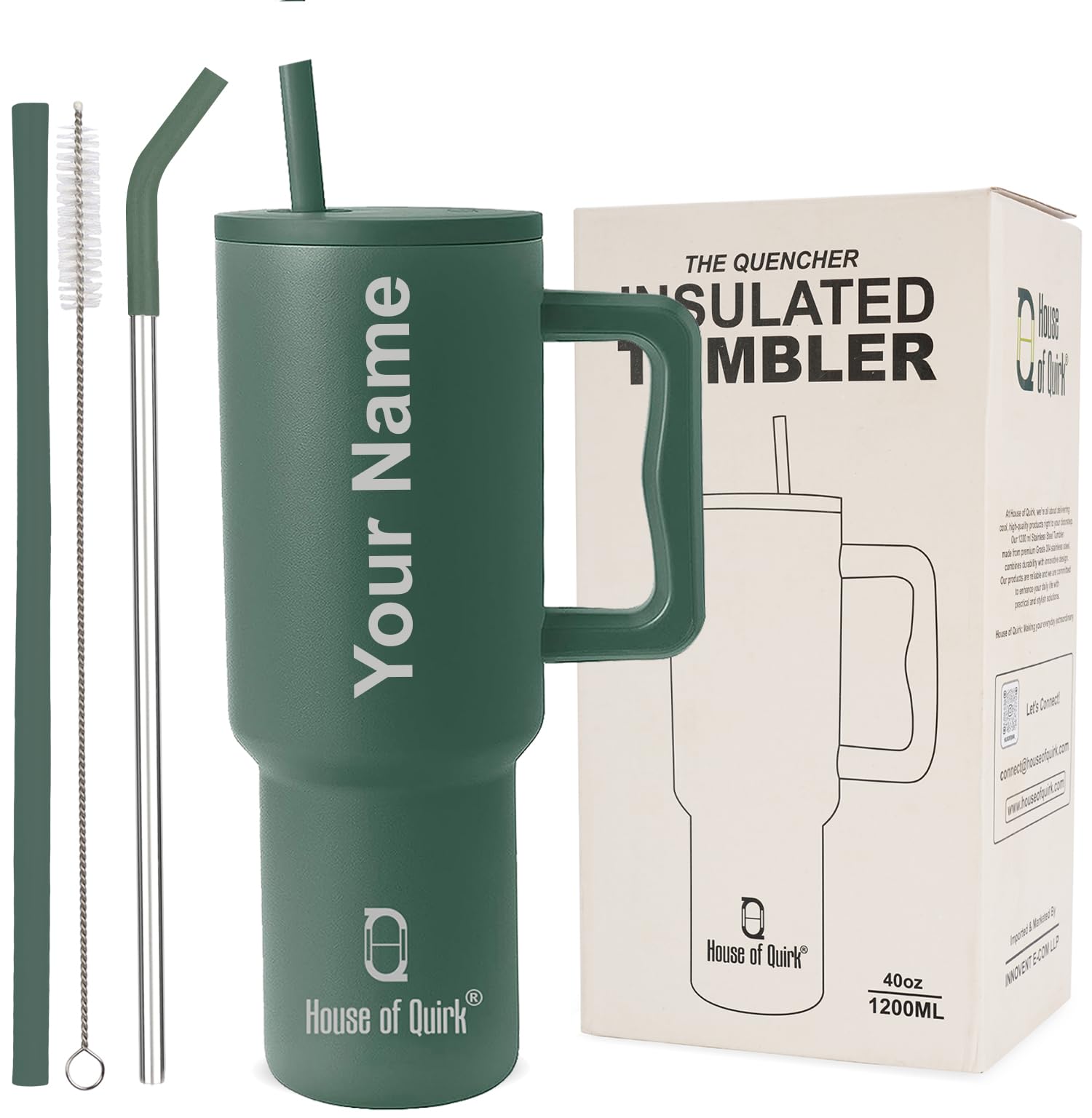 1200ML Custom Name Tumbler – Personalized Stainless Steel Vacuum Insulated Tumbler