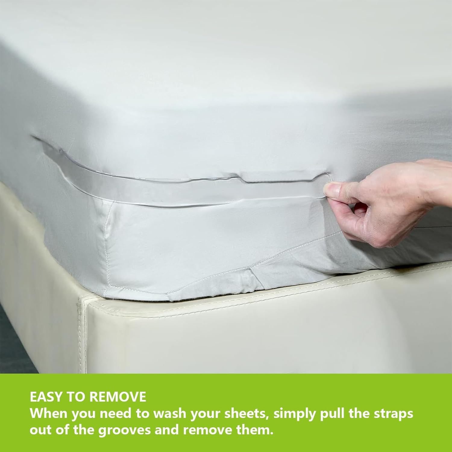 Bed Sheet Holders – Set of 4 Fitted Sheet Corner Locks, Keep Sheets Tight and Secure