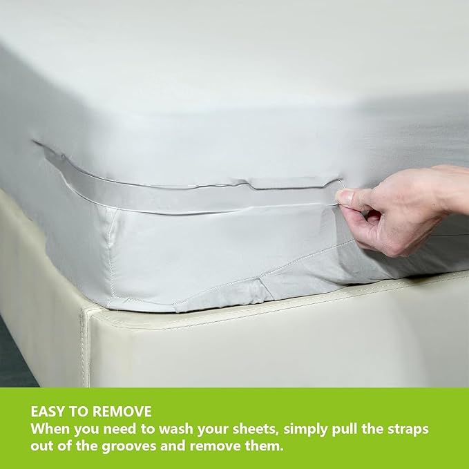 Bed Sheet Holders – Set of 4 Fitted Sheet Corner Locks (Small)